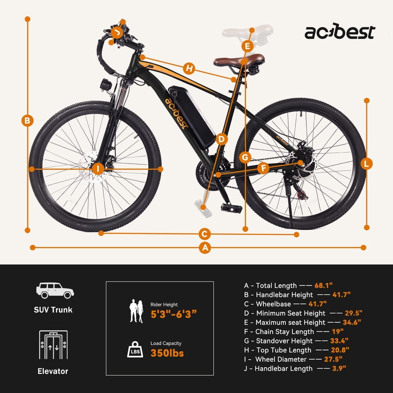 Apex Electric Bike for Adults, 27.5" Electric Mountain Bike with 21-Speed, Peak 1200W Motor 28MPH Top Speed, (Black)