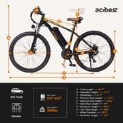 Apex Electric Bike for Adults, 27.5 Electric Mountain Bike with 21-Speed, Peak 1200W Motor 28MPH Top Speed, (Black)