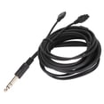 thumbnail image 1 of Headphone Wire, Headphone Cable 3meters/3.3yd 6.35mm Plug For HD600, 1 of 8