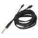 thumbnail image 2 of Cable para auriculares Material de cobre libre de oxígeno Baja pérdida de transmisión Cable para auriculares negro de 6,35 mm/0,3 pulgadas para HD660S HD650, 2 of 8