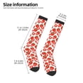 thumbnail image 5 of Balery Hand Drawn Tomatoes Printed Novelty Socks Men's Women's Crew Socks Sports Socks Knee High Socks Cotton Socks Quirky and Cool Socks, 5 of 9