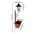 thumbnail image 3 of Solar Powered Outdoor Ironwork Rack for Courtyard Hexagonal Street Lamp for Outdoor, 3 of 8