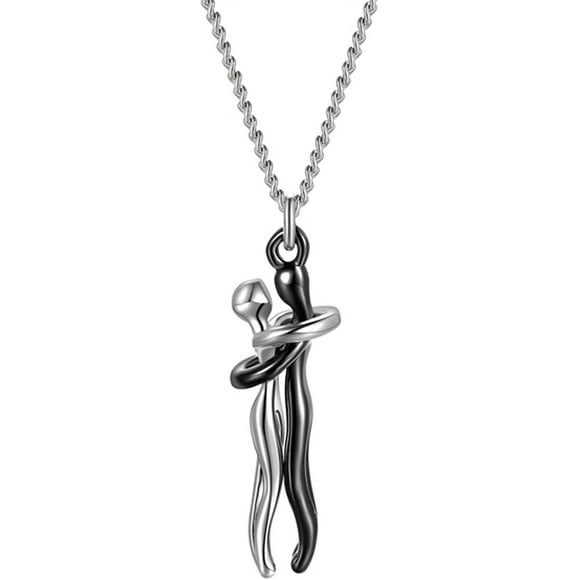 Hug Necklace Hugging Pendant Couple Necklace Lover Necklace Jewelry for Women Men Valentine's Day Gift