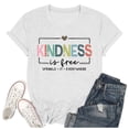 thumbnail image 3 of Kindness Graphic Tees for Women 2026 Summer Casual Short Sleeve Crewneck T Shirts, 3 of 3