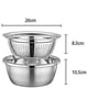 thumbnail image 1 of Colador de acero inoxidable, colador con cuenco de cocina de acero inoxidable, ensaladera, cuenco, utensilio de cocina para enjuagar verduras o ensalada de frutas, 1 of 4