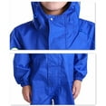 thumbnail image 4 of Kids Baby One Piece Rainsuit Waterproof Coverall with Hood Jumpsuit 2-12 Years, 4 of 7
