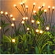 thumbnail image 1 of luces solares para jardín de 12 LED, luces solares para exteriores, luces solares decorativas para exteriores, impermeables IP65, blanco cálido, 1 of 5