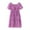 Purple, variant on Huowey Baby Girls Toddler Kids Neck Short Sleeve Casual Solid Color Maxi SunDress Birthday Dailywear, 3-4 Years