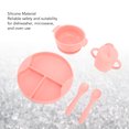 thumbnail image 3 of Silicone  Set, Strong Suction Button Lightweight Baby Utensils  For Baby ,Yellow,Blue,Greenish Blue, 3 of 8