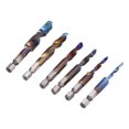 thumbnail image 4 of Foret à Tige Hexagonale, 6pcs Spirale Robinet Perceuse Spirale Robinets Vis Robinet Kit Conception Conviviale, 4 of 14