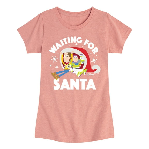 Toy Story - Waiting For Santa - Toddler And Youth Girls Short Sleeve Graphic T-Shirt