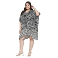 thumbnail image 3 of Oussum Women Tunic Dress Short 3/4 Sleeves Caftan for Ladies Casual Dresses, 3 of 8