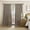 Taupe, variant on Home Fashions  Windowpane Plaid Room Darkening Single Window Curtain Panel with Rod Pocket/Back Tabs for Living Room/Bedroom/Office, 52"x95", Taupe