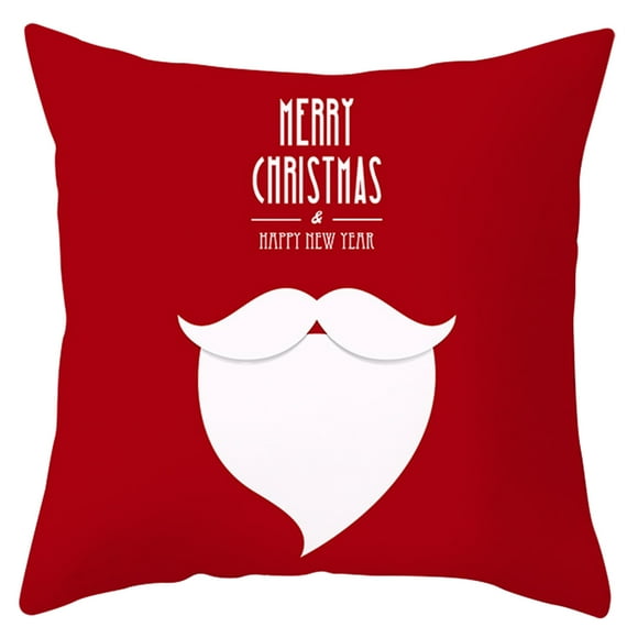 kiplyki Christmas Snowflake Shape, Pillow Cover, Elk Santa Claus Shape, Christmas Classic