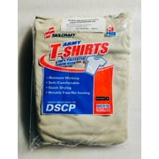 Large Moisture Wicking Polyester Army Shirt, DSCP Military US Army T-Shirts - Moisture Wicking Polyester 3 Pack, Sand Color, Large Size, Made in USA - Very comfortable