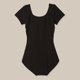 thumbnail image 5 of Maillot de manga corta para mujer, cuello redondo, ropa de ballet para adultos (XL), 5 of 8