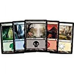 magic: the gathering 500 basic lands - 100 of each land type (plains, islands, swamps, mountains, forests)