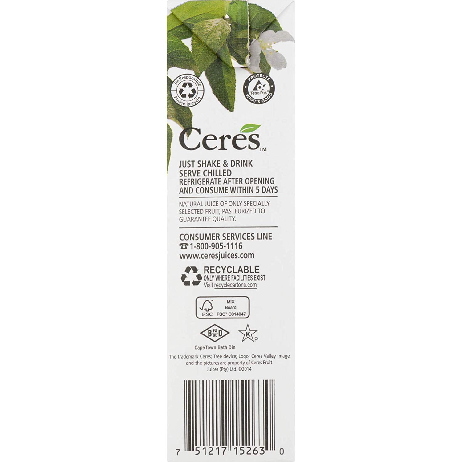 Ceres, Juice Passion Fruit, 33.8-Fluid Ounce (12 Pack)
