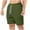 Army Green, variant on hotojiny Men's Corduroy Shorts Spring Casual Elastic Waist Drawstring Lightweight Short Pants with Pockets Comfort Beachwear