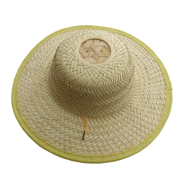 Sombrero trenzado de bambú, gorra tejida, sombrero de arroz, sombrero artesanal al aire libre, hombres y mujeres