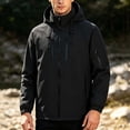 thumbnail image 4 of Plus Size Men's Lightweight Windbreaker Jacket Outdoor Hiking Mountaineering Cycling Running Work Coat Shell 100% Polyester Windproof Water Repellent Casual Travel Duty Gear, 4 of 5