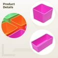 thumbnail image 3 of 9 Pcs Silicone Lunch Box Dividers, Bento Box Accessories, Food-Safe Microwave Safe Containers, Colorful Little One Bento Box Dividers, 3 Rectangular and 6 Square, 3 of 5