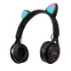 thumbnail image 2 of Auriculares inalámbricos Bluetooth con iluminación de orejas - Negro, 2 of 9