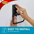 thumbnail image 4 of Command Toilet Paper Holder Matte Black with Water Resistant Command Strips, Rust Resistant Bathroom Organizer, 4 of 5