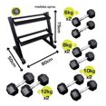 thumbnail image 3 of Rack de Pesas con Mancuernas Athletic Works WMW-460-72KG, 3 of 4