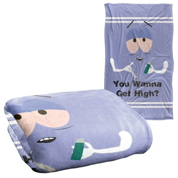South Park Towelie Wanna Get High Silky Touch Super Soft Throw Blanket 36" x 58"