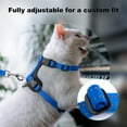 thumbnail image 5 of Plutus Pet Adjustable Cat Harness and Leash Set, Quick Release, Escape Proof Nylon Vest with Leather Trim for Kitten, Small Medium Large Cats, Royal Blue, 5 of 7