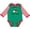 Green and Red, variant on Inktastic Papa Little Golf Caddy Boys or Girls Long Sleeve Baby Bodysuit