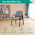 thumbnail image 5 of Mindy Dining Chairs Set of 6, Gray Fabric – Office Waiting Room Chairs, 5 of 12