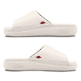 thumbnail image 2 of Unisex ISlide Cream Arkansas Razorbacks Minimalistic Motive Slide Sandals, 2 of 5