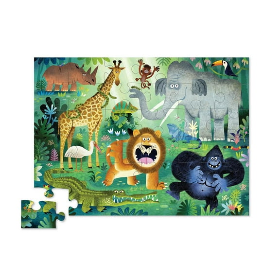Classic Floor Jigsaw Puzzle, 36 Piece (Very Wild Animals)