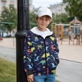 thumbnail image 2 of Pzuqiu Dragon Zip-Up Hoodies Kids Size L Long Sleeve Toddlers' Pullover Hoodie Sweatshirt Warm Comfortable Boys Hooded Clothes with Pocket Fashion for Teens Girls Boys Kids, 2 of 6