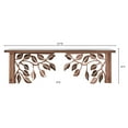 thumbnail image 3 of Verdin Leaves Indoor Outdoor Steel 24 Inch Wall Shelf by JasonW Studios(R) Antique Copper, 3 of 4