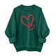 thumbnail image 1 of Camiseta de Moda de Cuello Redondo Casual de Manga Larga de las Mujeres para el Uso Diario, Suéter de Poliéster Suave, Blusa de Primavera de Invierno, 1 of 4