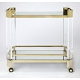 thumbnail image 6 of Butler Specialty Company Charlevoix Acrylic 2-Tier Bar Cart - Clear & Gold, 6 of 6