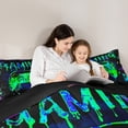 thumbnail image 5 of Castle Fairy Gradient Video Game Twin Comforter Sets,Abstract Ombre Gamer Bedding Set, 5 of 8