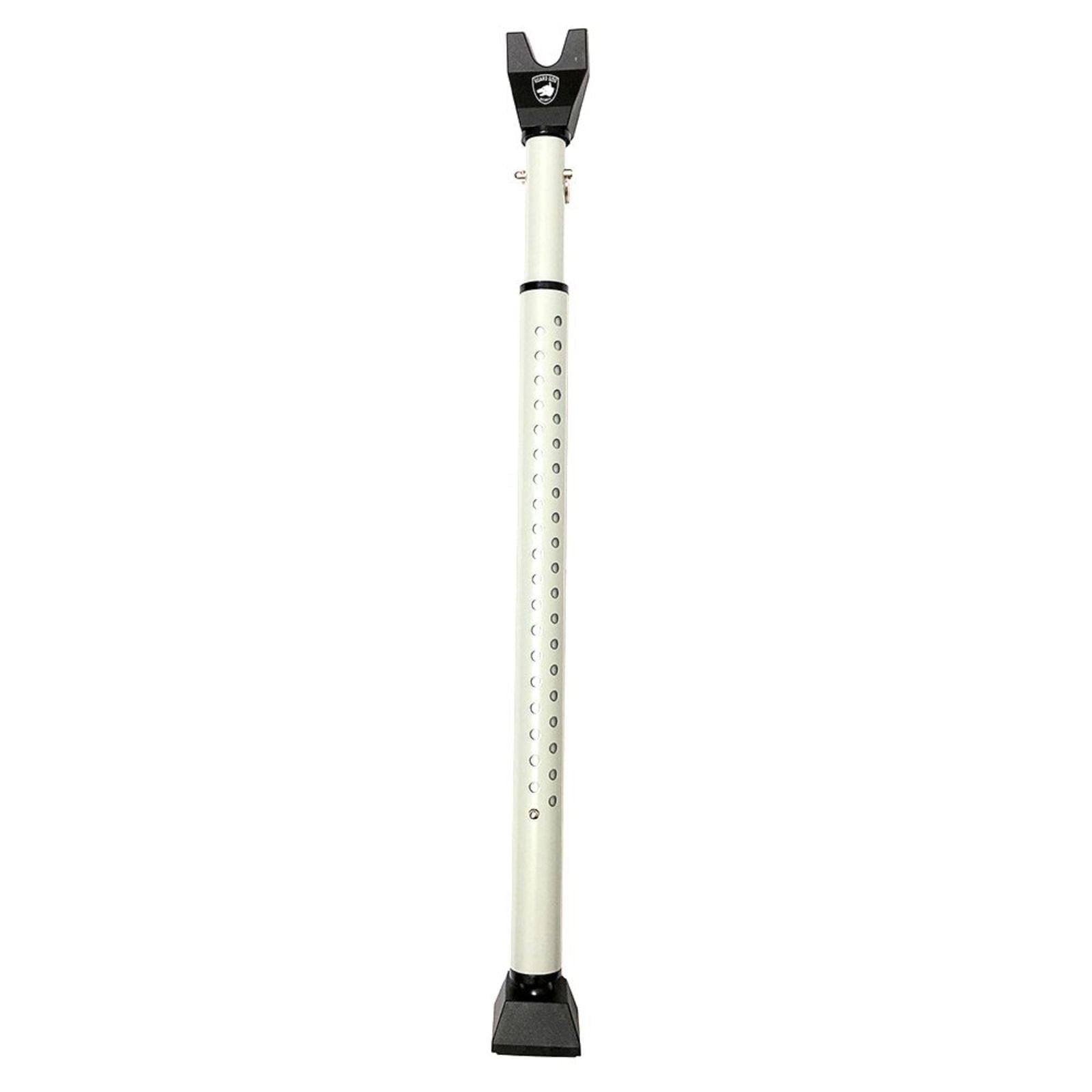 Door Stopper Security Bar, 2-in-1 Adjustable Door Steel Jammer, 300 lbs of Force, by Guard Dog Security, 1 pack White