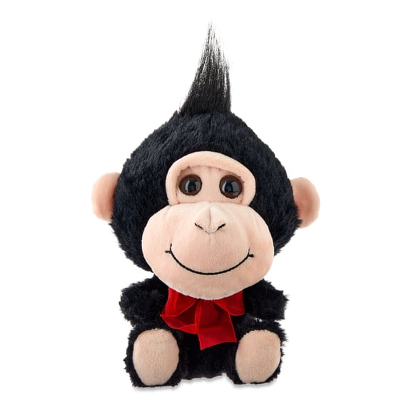 Small Monkey Plush, Black and Brown, 9", Valentine's Day by Way To Celebrate