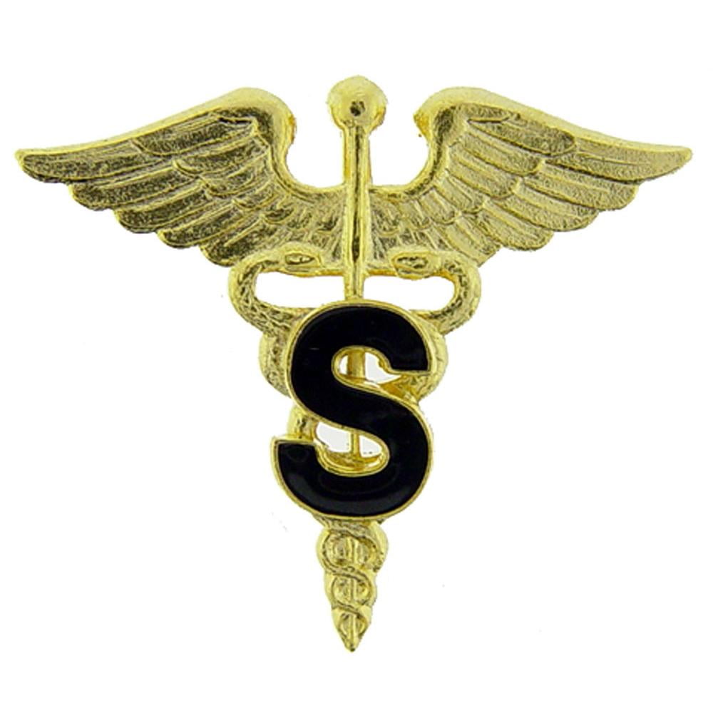 U.S. Army Medic Caduceus Specialist Pin Gold Plated