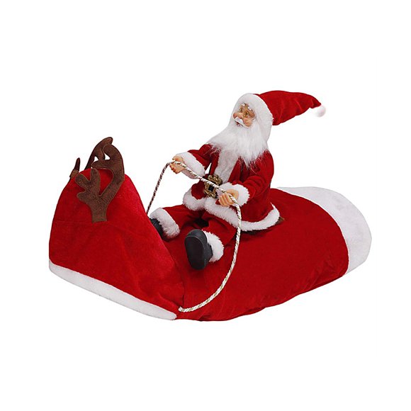 Christmas Santa Dog Costume Pet Clothes Santa Claus Riding Outfit Party Pet Puppy Costumes
