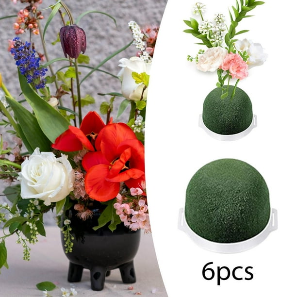 6 mini bloques de espuma floral, espumas florales ligeras que retienen agua para arreglos florales, bloques de espuma floral para cumpleaños y