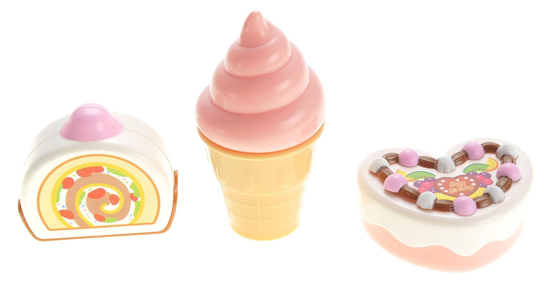PlayWorld Sweet Treats Play Food Set With Cupcake, Cakes, Ice Cream & Sundae