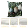thumbnail image 4 of GOSMITH  Easter Eggs Eucalyptus Throw Pillow Cover, Spring Easter Cushion Case Decoration for Sofa Couch, 4 of 5