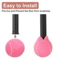 thumbnail image 4 of Uxcell 12 Pcs Pelotas de Tenis Precortadas para Andadores, Accesorios Universales de Pelotas de Deslizamiento para Patas de Muebles y Protección del Suelo, Rosa Oscuro, 4 of 6