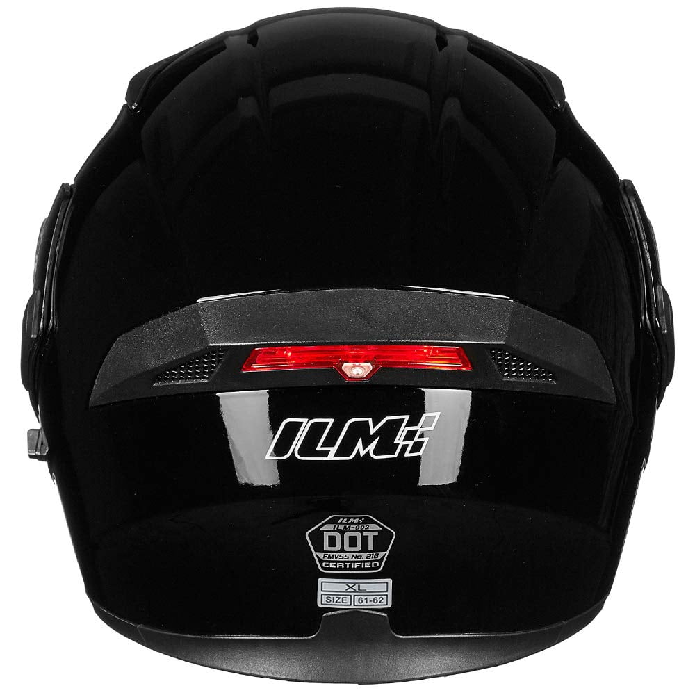 ILM Motorcycle Dual Visor Flip up Modular Full Face Helmet DOT Model 902/902L