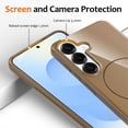 thumbnail image 3 of For Samsung Galaxy S25 Magnetic Case Compatible with MagSafe TPU Phone Back Cover with Lanyard - Bla, 3 of 5